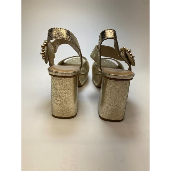 Dolce Vita Womens Bobby Pearl Vintage Gold Heels Sz 8.5 - Picture 5 of 10